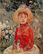 Berthe Morisot Le corsage rouge France oil painting artist